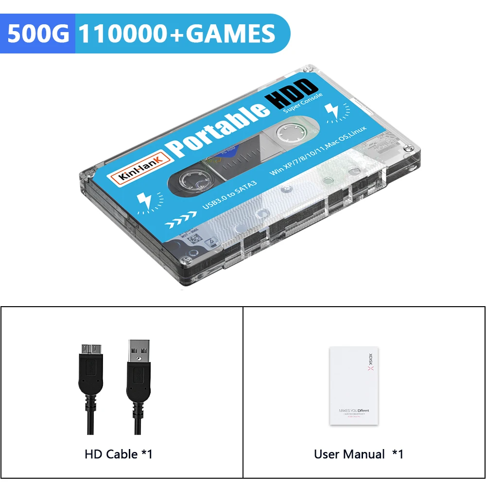 Consola de juegos RetroDrive de 500 GB